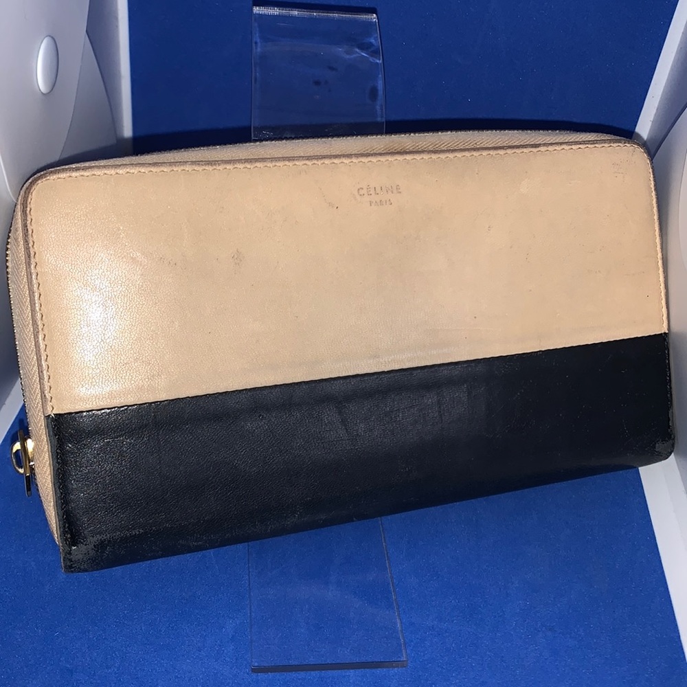 Céline Leather Continental Large Zip Wallet - Picture 1 of 3